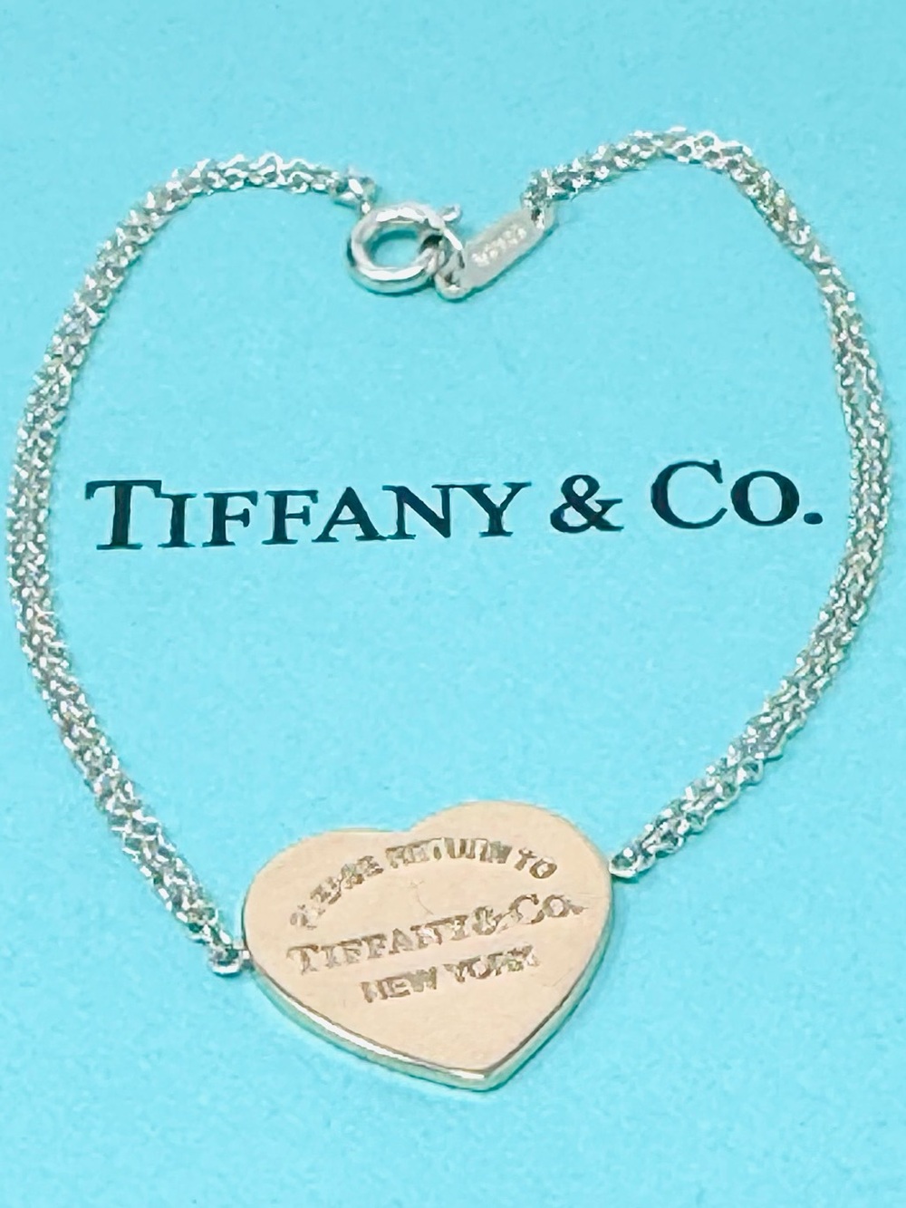 Authentic Tiffany & co. Return To Heart Rubedo Charm Bracelet.
